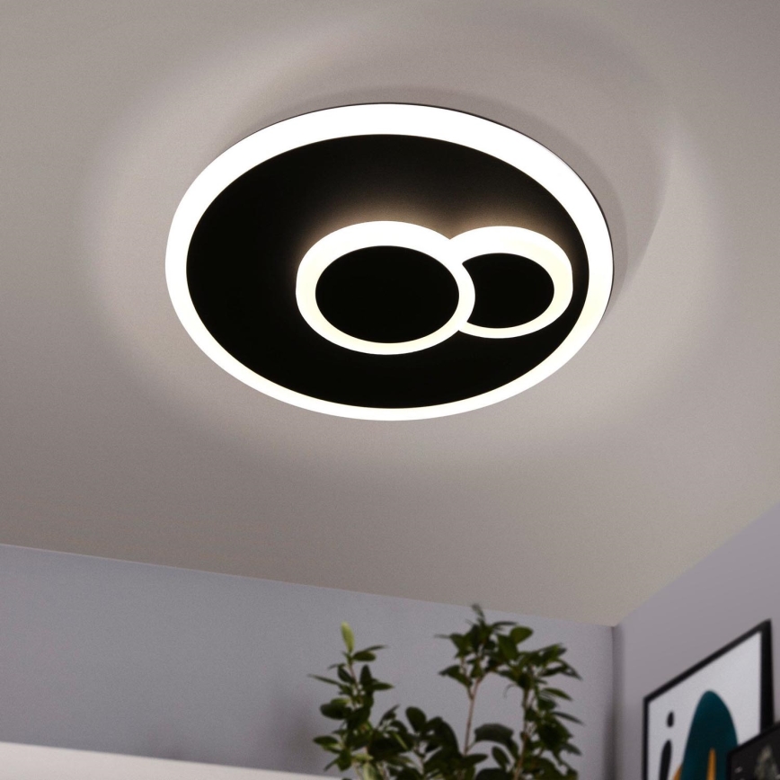 Eglo - Lámpara de techo LED LED/7,8W/230V Ø 20 cm negra
