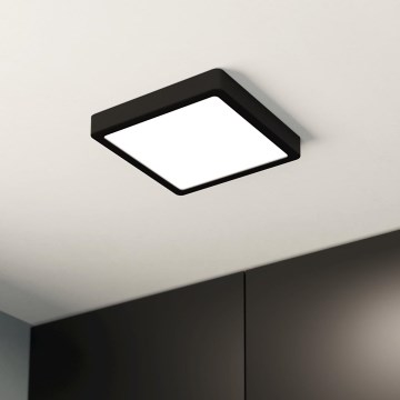 Eglo - Lámpara de techo LED para baño LED/17W/230V IP44 negra