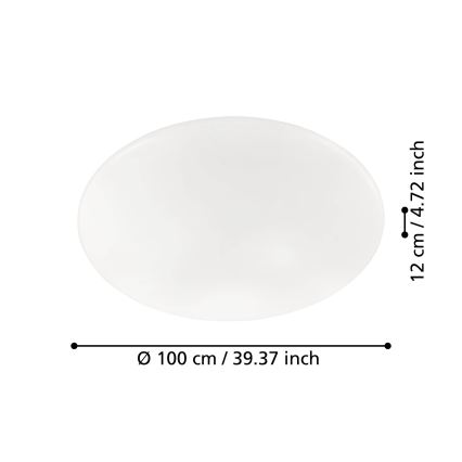 Eglo - Lámpara de techo LED regulable LED/80W/230V + mando a distancia