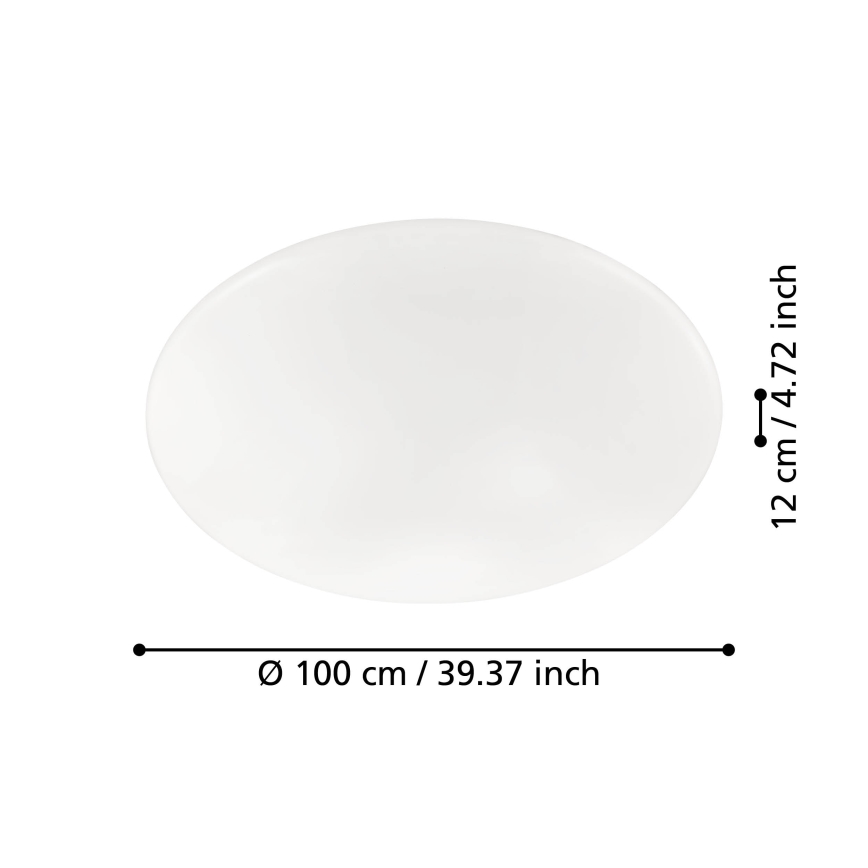 Eglo - Lámpara de techo LED regulable LED/80W/230V + mando a distancia