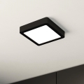 Eglo - Lámpara de techo LED regulable LED/11W/230V negra