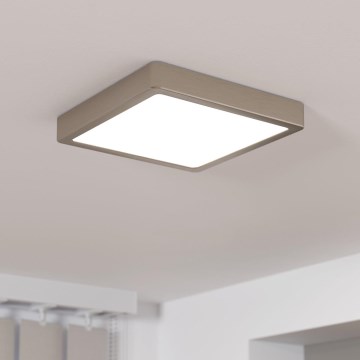 Eglo - Lámpara de techo LED regulable LED/17W/230V cromo mate