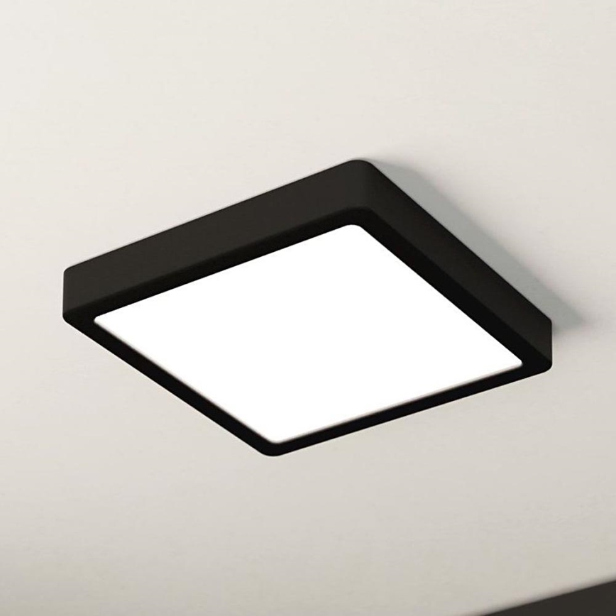 Eglo - Lámpara de techo LED regulable LED/17W/230V negra