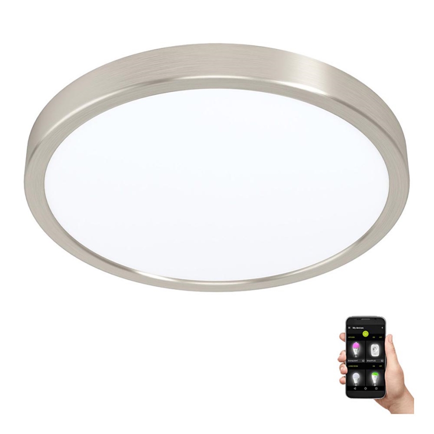 Eglo - Lámpara de techo LED regulable para baño, 19,5W/230V, 2700-6500K, IP44, ZigBee, Ø 28,5 cm