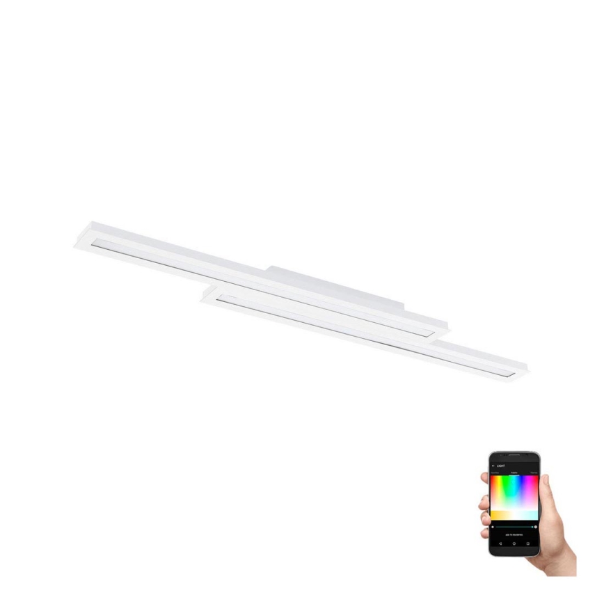 Eglo - Lámpara de techo LED RGB regulable SALITERAS-C 2xLED/10W/230V