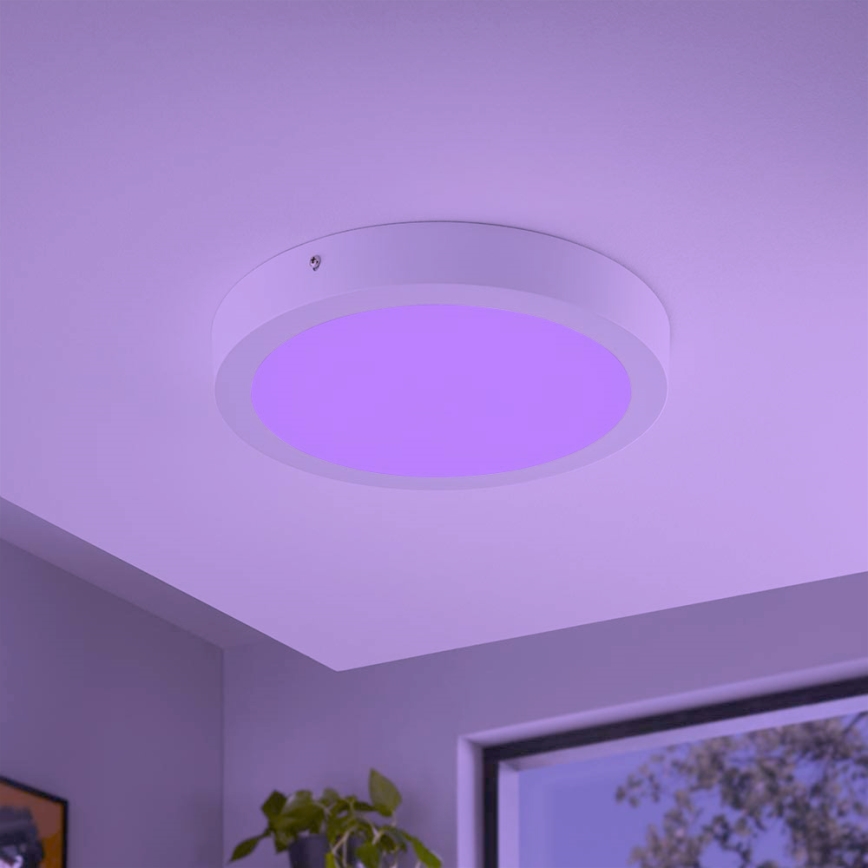 Eglo - LED RGBW luminaria de techo regulable FUEVA-C LED/21W/230V Ø 30 cm