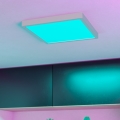 Eglo - Lámpara de techo LED RGBW regulable para baño LED/13,5W/230V 2700-6500K 29,5x29,5 cm IP44 blanca