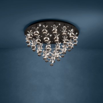 Eglo - Lámpara de techo regulable LED/77,4W/230V 3000K negra