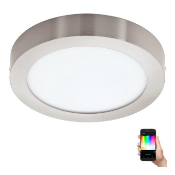 Eglo - Lámpara de techo regulable LED RGBW FUEVA-C LED/15,6W/230V Bluetooth