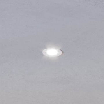 Eglo - Lámpara empotrable LED para baño 1xGU10/4,5W/230V IP44 blanca