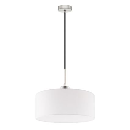 Eglo - Lámpara LED colgante con cable TUNJA 1xE27/60W/230V blanca