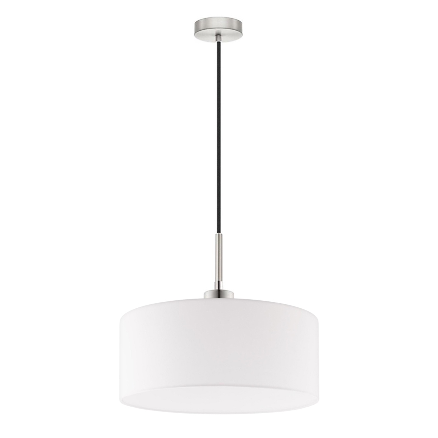 Eglo - Lámpara LED colgante con cable TUNJA 1xE27/60W/230V blanca