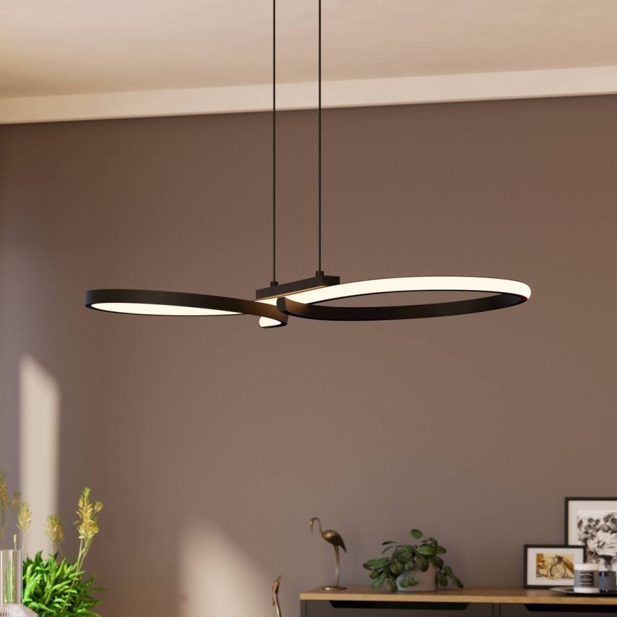 Eglo - Lámpara LED colgante LED/21W/230V 3000K negro