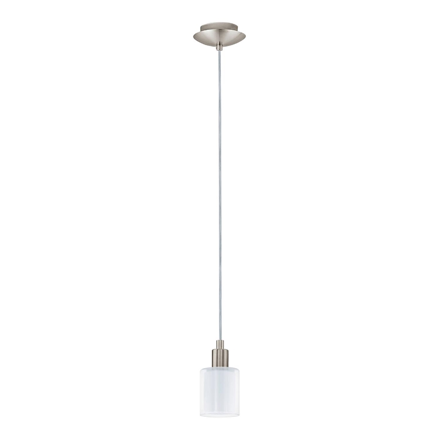 Eglo - Lámpara LED colgante MY CHOICE 1xE14/4W/230V  cromo mate/blanco