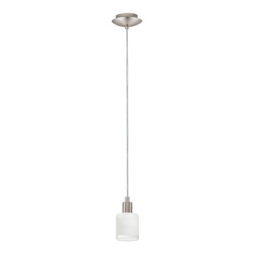 Eglo - Lámpara LED colgante MY CHOICE 1xE14/4W/230V cromo mate/blanco