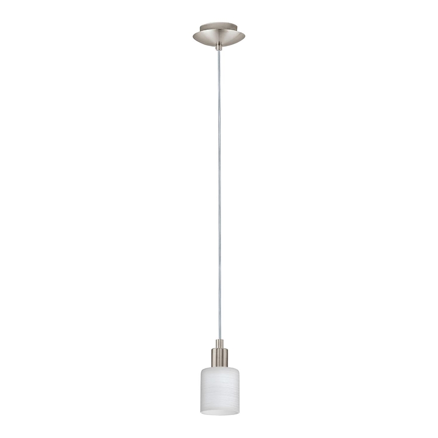 Eglo - Lámpara LED colgante MY CHOICE 1xE14/4W/230V cromo mate/blanco