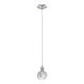 Eglo - Lámpara LED colgante MY CHOICE 1xE14/4W/230V cromo mate/blanco/negro