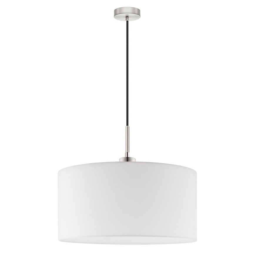 Eglo - Lámpara LED colgante TUNJA 1xE27/60W/230V blanco
