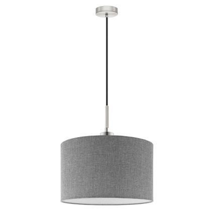 Eglo - Lámpara LED colgante TUNJA 1xE27/60W/230V gris
