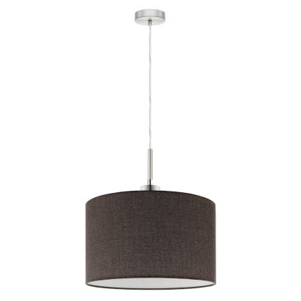 Eglo - Lámpara LED colgante TUNJA 1xE27/60W/230V marrón