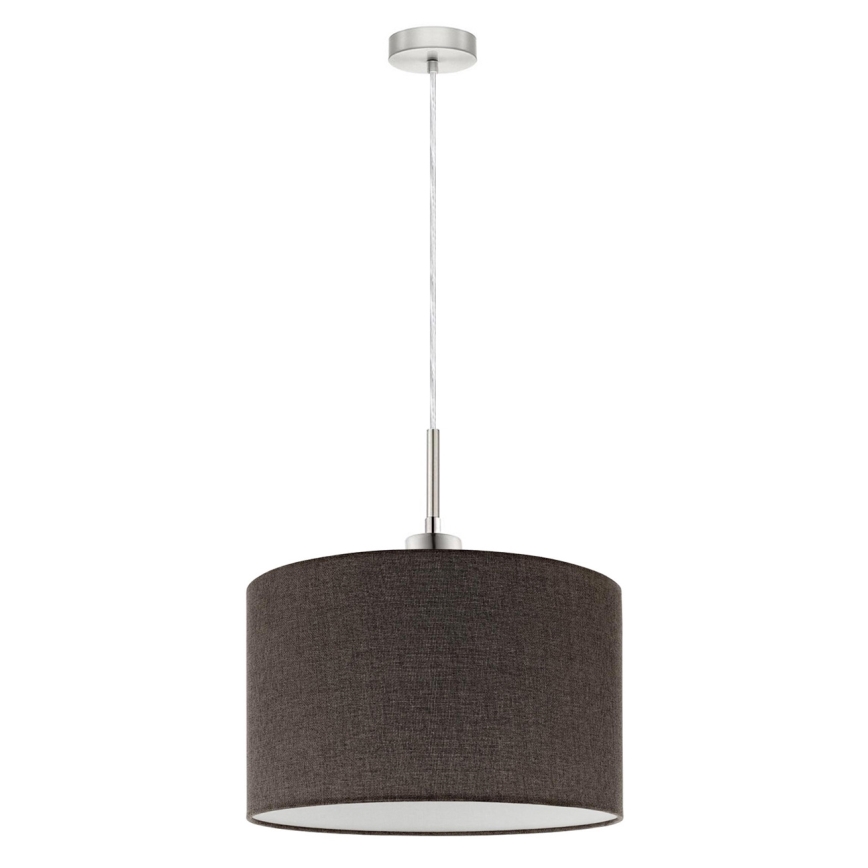 Eglo - Lámpara LED colgante TUNJA 1xE27/60W/230V marrón