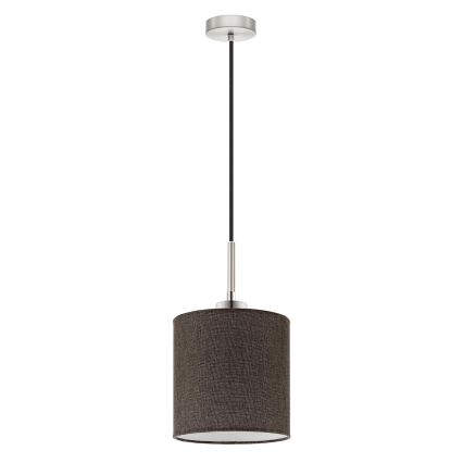 Eglo - Lámpara LED colgante TUNJA 1xE27/60W/230V marrón