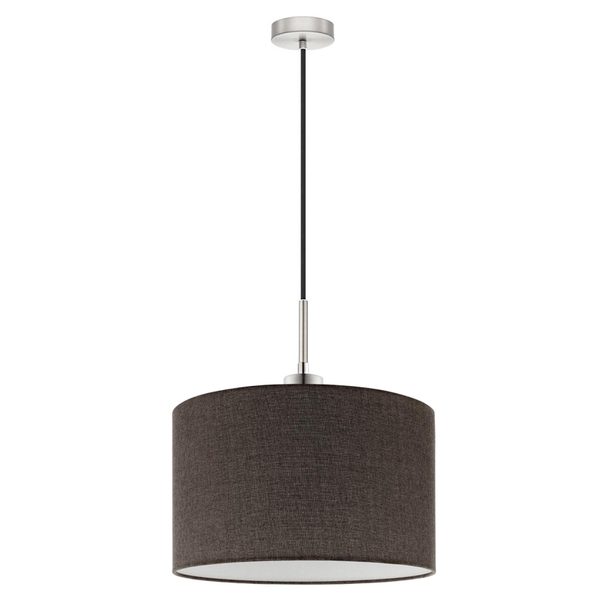 Eglo - Lámpara LED colgante TUNJA 1xE27/60W/230V marrón