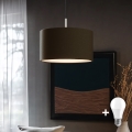 Eglo - Lámpara LED colgante TUNJA 1xE27/60W/230V marrón