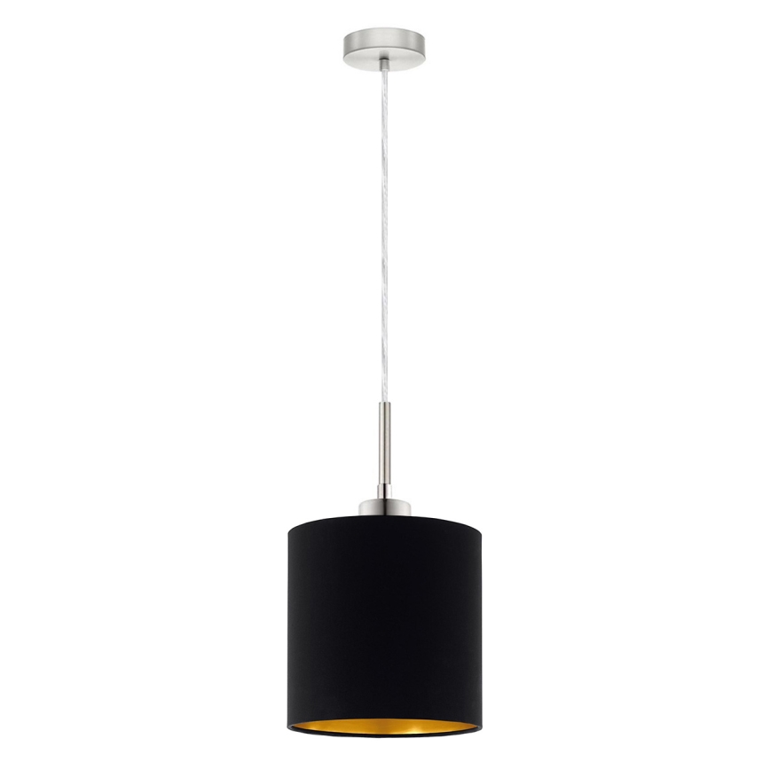 Eglo - Lámpara LED colgante TUNJA 1xE27/60W/230V negro