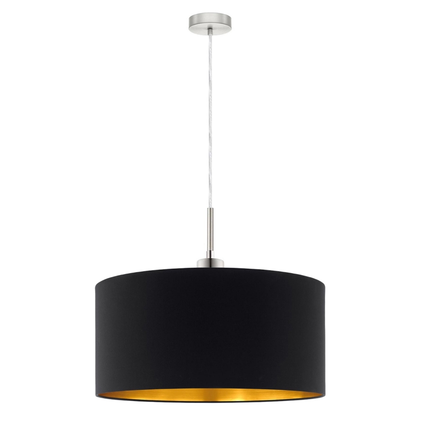 Eglo - Lámpara LED colgante TUNJA 1xE27/60W/230V negro