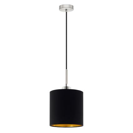 Eglo - Lámpara LED colgante TUNJA 1xE27/60W/230V negro