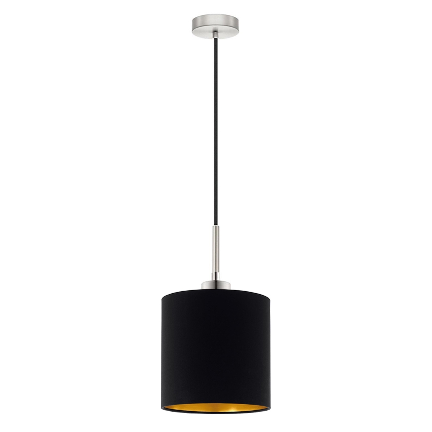 Eglo - Lámpara LED colgante TUNJA 1xE27/60W/230V negro