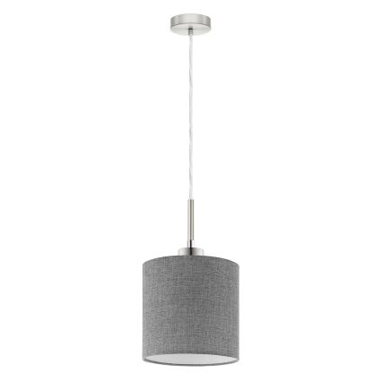 Eglo - Lámpara LED colgante TUNJA con cable 1xE27/60W/230V gris