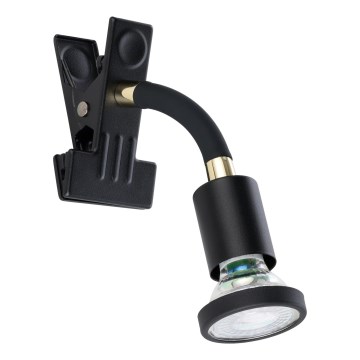 Eglo - Lámpara LED con pinza 1xGU10/4,5W/230V negra