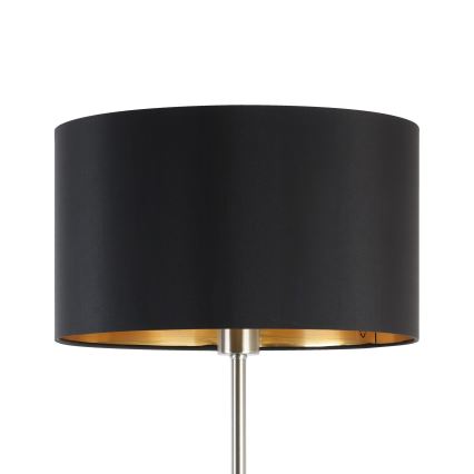 Eglo - Lámpara LED de pie TUNJA 1xE27/60W/230V cromo mate/negro
