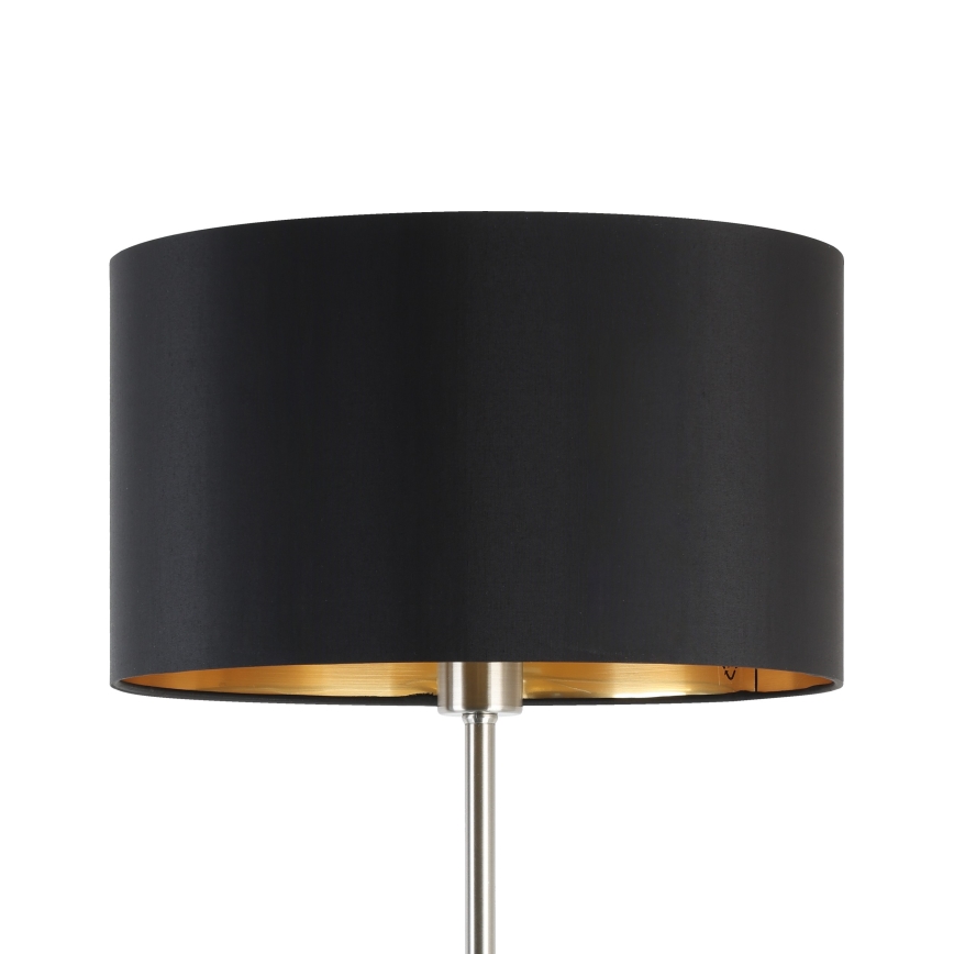 Eglo - Lámpara LED de pie TUNJA 1xE27/60W/230V cromo mate/negro