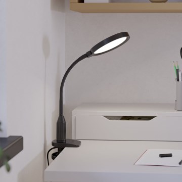 Eglo - Lámpara LED regulable y flexible con clip LED/5,5W/230V 2700/4000/6500K negra