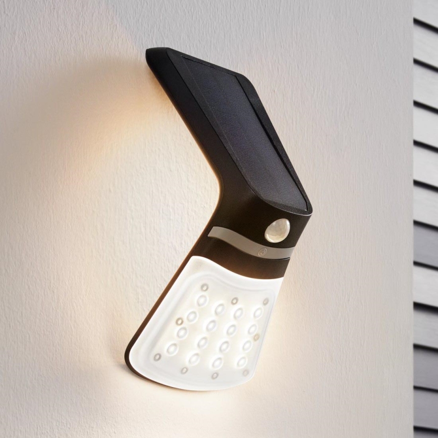 Eglo - Lámpara solar LED con sensor LED/2W/3,7V 1200 mAh IP44