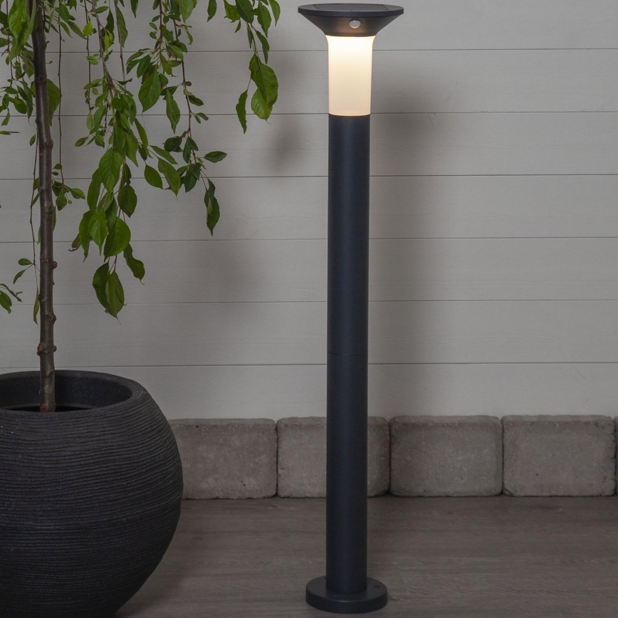 Eglo - Lámpara solar LED para exterior con sensor 6xLED/0,03W/3,7V 1500 mAh IP44