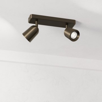 Eglo - Lámpara tipo spot 2x GU10/10W/230V, color bronce
