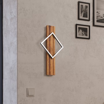 Eglo - LED Aplique de pared LED/13W/230V negro/marrón