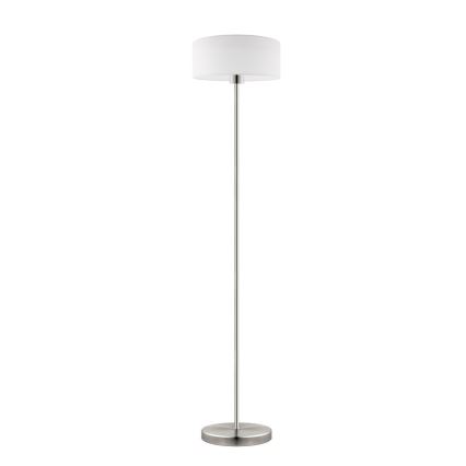 Eglo - LED Lámpara de pie TUNJA 1xE27/60W/230V cromo mate/blanco