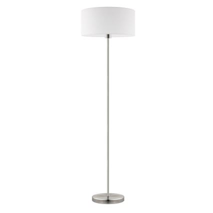 Eglo - LED Lámpara de pie TUNJA 1xE27/60W/230V cromo mate/blanco