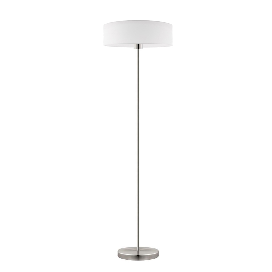 Eglo - LED Lámpara de pie TUNJA 1xE27/60W/230V cromo mate/blanco