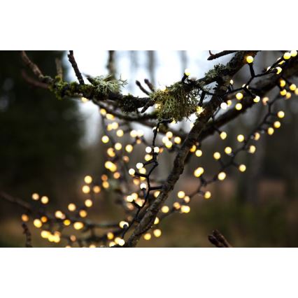 Eglo - Cadena navideña LED para exterior 700xLED/8 funciones 19m IP44 blanco cálido
