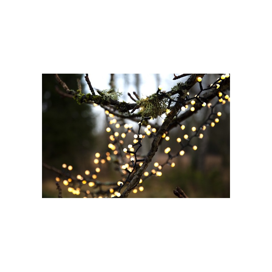 Eglo - Cadena navideña LED para exterior 700xLED/8 funciones 19m IP44 blanco cálido
