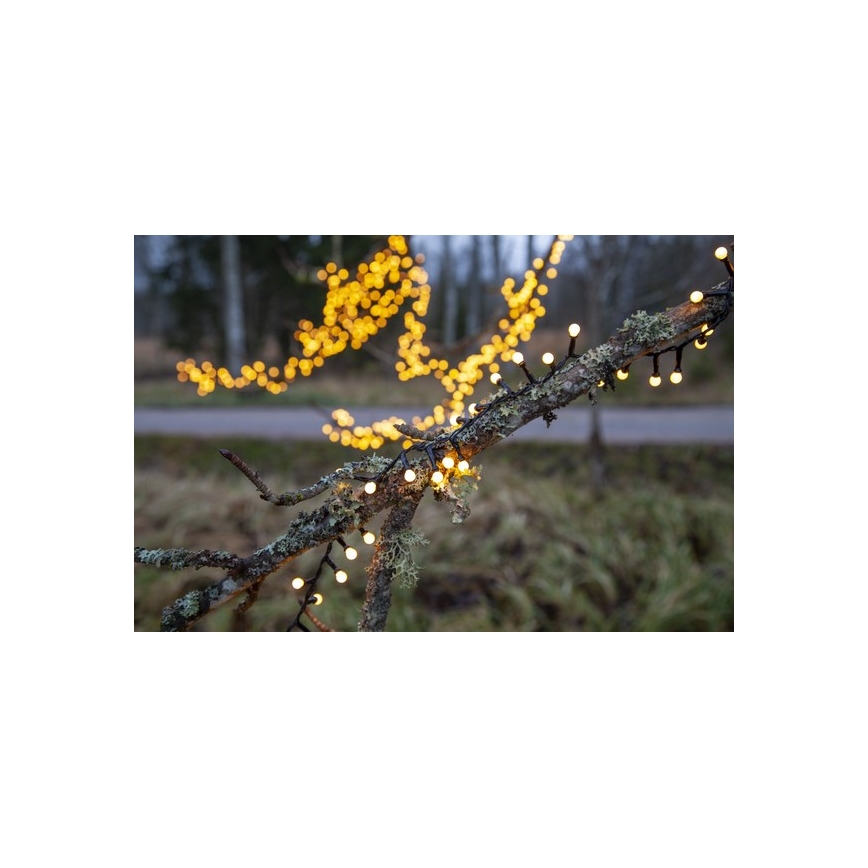 Eglo - Cadena navideña LED para exterior 700xLED/8 funciones 19m IP44 blanco cálido