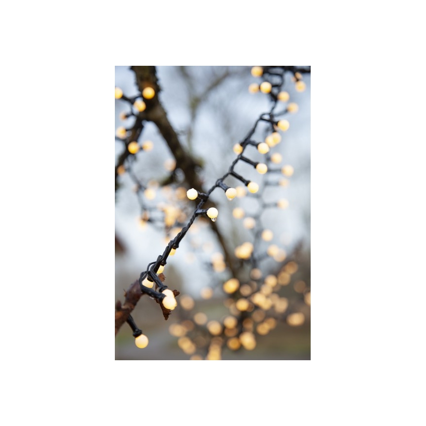Eglo - Cadena navideña LED para exterior 700xLED/8 funciones 19m IP44 blanco cálido