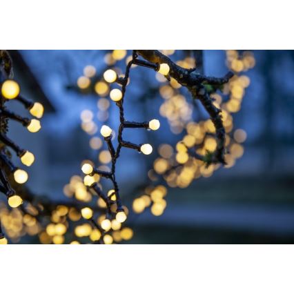 Eglo - Cadena navideña LED para exterior 700xLED/8 funciones 19m IP44 blanco cálido