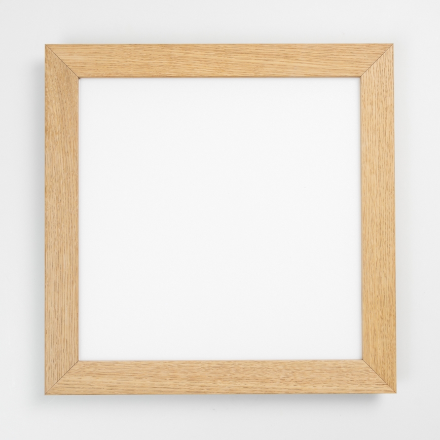 Eglo - LED RGB Panel fijo regulable SALOBRENA-C WOOD LED/24W/230V 2700-6500K 45x45 cm marrón + control remoto